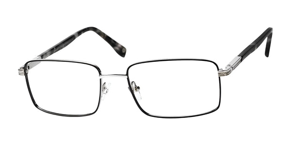 Haggar HFT548 Eyeglasses | Size 57 / Black/Gun