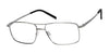Haggar H302 Eyeglasses | Size 56 / Matte Silver