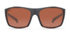 Hobie Eyewear Baja Sunglasses / Satin Black / Copper w. Sea Green Mirror Polarized (PC) / Size 64