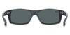 Hobie Eyewear Baja Sunglasses / Satin Black / Copper w. Sea Green Mirror Polarized (PC) / Size 64
