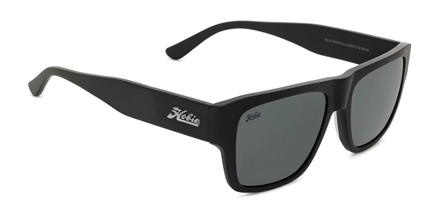 Hobie Eyewear BLOCKHEAD Sunglasses Satin Black / Grey Hobie Eyewear BLOCKHEAD Sunglasses Satin Black / Grey