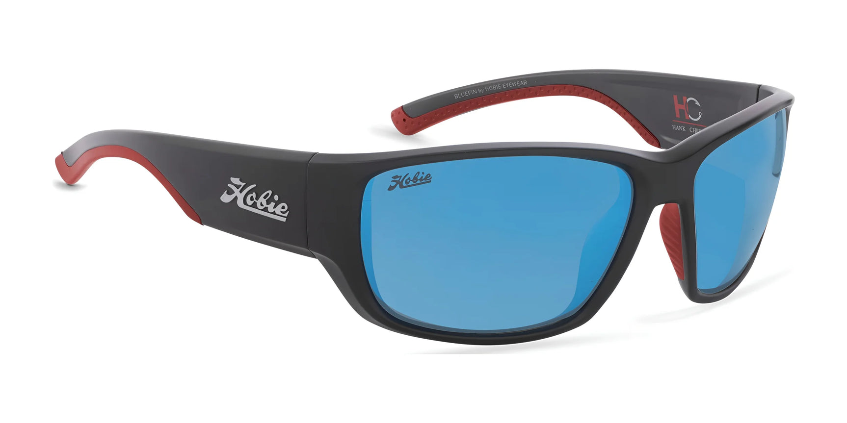Hobie Eyewear HANK CHERRY BLUEFIN FLOAT Sunglasses Satin Black / Red / Cobalt Mirror Hobie Eyewear HANK CHERRY BLUEFIN FLOAT Sunglasses Satin Black / Red / Cobalt Mirror