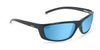 Hobie Eyewear CABO Sunglasses | Size 60 / Shiny Black / Cobalt Mirror