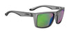 Hobie Eyewear COVE Sunglasses | Size 58 / Satin Crystal Grey / Sea Green Mirror