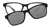 Hobie Eyewear CRESCENT Sunglasses | Size 52 / Satin Black / Cobalt Mirror