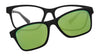 Hobie Eyewear CRESCENT Sunglasses | Size 52 / Satin Black / Cobalt Mirror