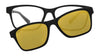 Hobie Eyewear CRESCENT Sunglasses | Size 52 / Satin Black / Cobalt Mirror