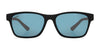 Hobie Eyewear CRESCENT Sunglasses | Size 52 / Satin Black / Cobalt Mirror