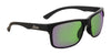Hobie Eyewear HUNTINGTON Sunglasses | Size 65 / Satin Black / Sea Green Mirror