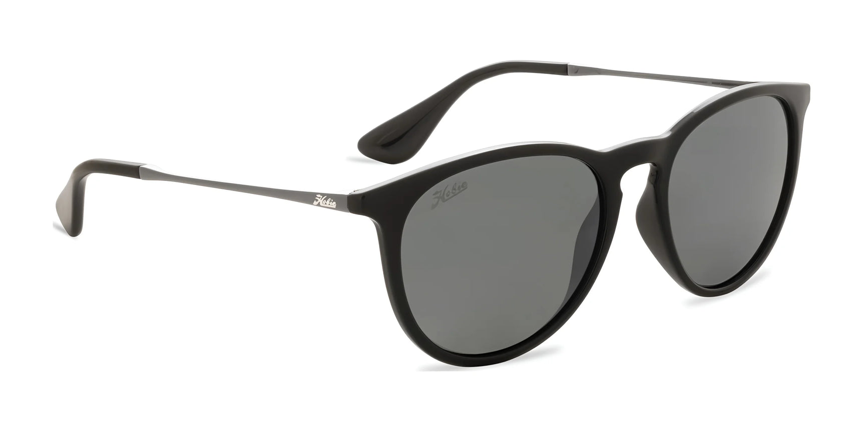 Hobie Eyewear MAYWOOD Sunglasses Shiny Black / Silver / Grey w/ Flash Hobie Eyewear MAYWOOD Sunglasses Shiny Black / Silver / Grey w/ Flash