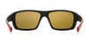 Hobie Eyewear HANK CHERRY MOJO FLOAT Sunglasses | Size 67 / Satin Black/Red / Cobalt Mirror
