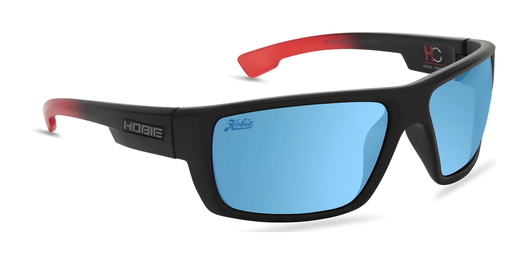 Hobie Eyewear HANK CHERRY MOJO FLOAT Sunglasses Satin Black / Red / Cobalt Mirror Hobie Eyewear HANK CHERRY MOJO FLOAT Sunglasses Satin Black / Red / Cobalt Mirror