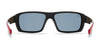 Hobie Eyewear HANK CHERRY MOJO FLOAT Sunglasses | Size 67 / Satin Black/Red / Cobalt Mirror