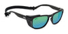 Hobie Eyewear MONARCH FLOAT Sunglasses | Size 53 / Satin Black / Sea Green Mirror