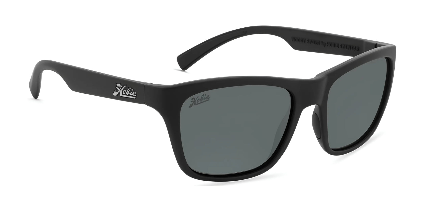 Hobie Eyewear WOODY SPORT Sunglasses Satin Black / Grey Hobie Eyewear WOODY SPORT Sunglasses Satin Black / Grey