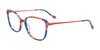 iCHILL C7011 Eyeglasses | Size 51 / Blue & Salmon