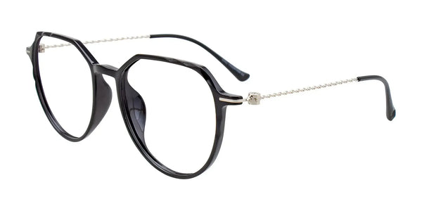 iCHILL C7016 Eyeglasses | Size 52 / Black & Silver