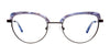 iCHILL C7029 Eyeglasses | Size 52 / Light Blue Crystal Marbled & Sparkles