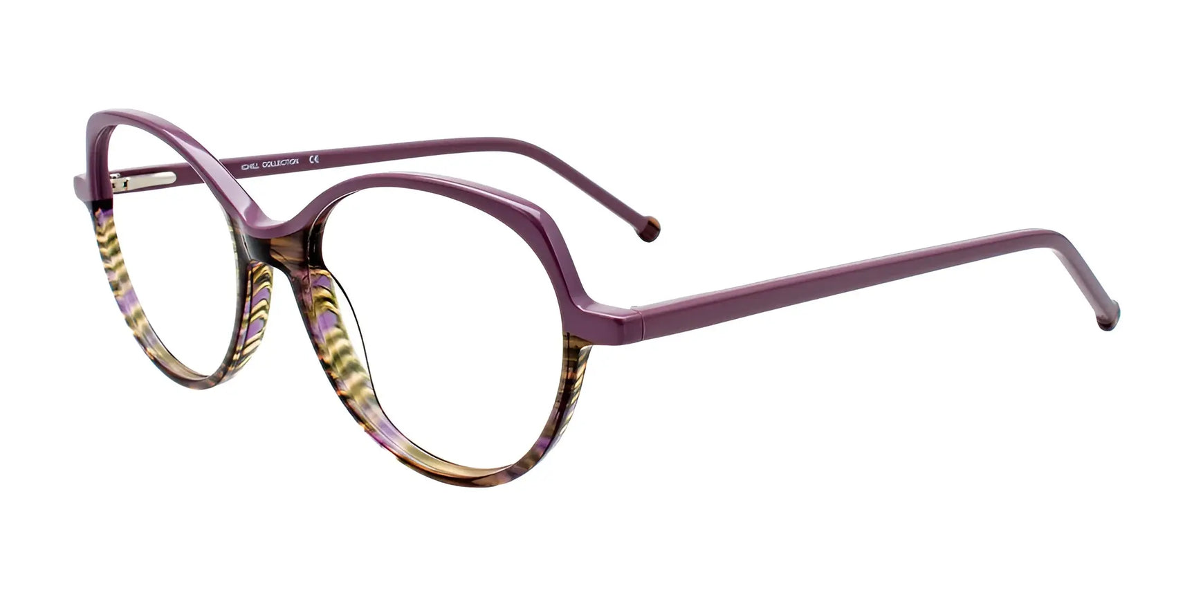 iCHILL C7040 Eyeglasses Lilac & Green Lines / Lilac iCHILL C7040 Eyeglasses Lilac & Green Lines / Lilac