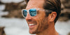 Kaenon CLARKE Sunglasses | Size 56 / Carbon Matte / Ultra Grey 12 Pacific Blue Mirror