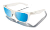 Kaenon CLARKE Sunglasses | Size 56 / Carbon Matte / Ultra Grey 12 Pacific Blue Mirror
