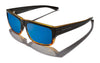 Kaenon SILVERADO Sunglasses | Size 56 / Matte Black + Tortoise / Ultra Pacific Blue Mirror