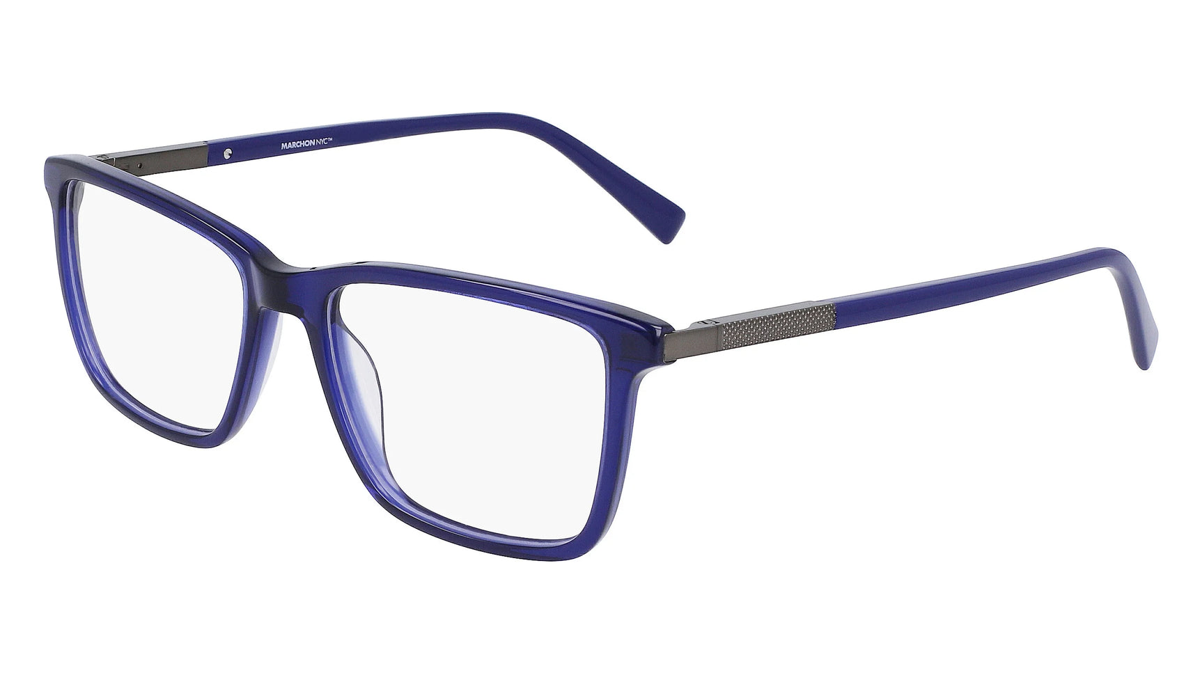 Marchon NYC M-3015 Eyeglasses Crystal Dark Blue Marchon NYC M-3015 Eyeglasses Crystal Dark Blue