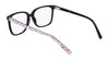 Marchon NYC 5022 Eyeglasses | Size 53 / Black/Lilac Mosaic