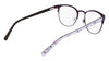 Marchon NYC M-4023 Eyeglasses | Size 49 / Matte Black / Lilac Mosaic