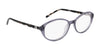 Marchon NYC 5025 N Eyeglasses | Size 55 / Crystal Brown/Brown Marble