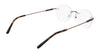 Pure AIRLOCK CROP Eyeglasses / Satin Gunmetal / Size 54