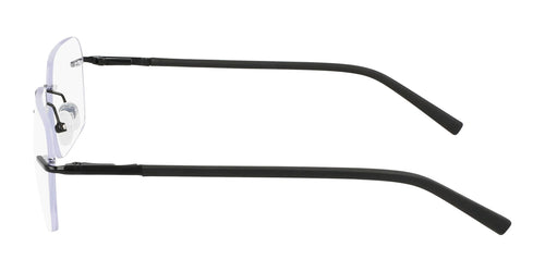 Pure AIRLOCK SLATE Eyeglasses / Satin Black / Size 54
