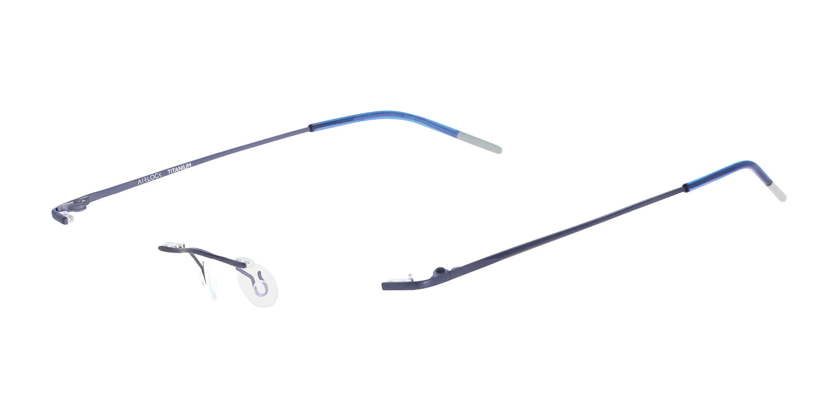 Pure AIRLOCK WISDOM CHASSIS Eyeglasses Satin Navy Pure AIRLOCK WISDOM CHASSIS Eyeglasses Satin Navy