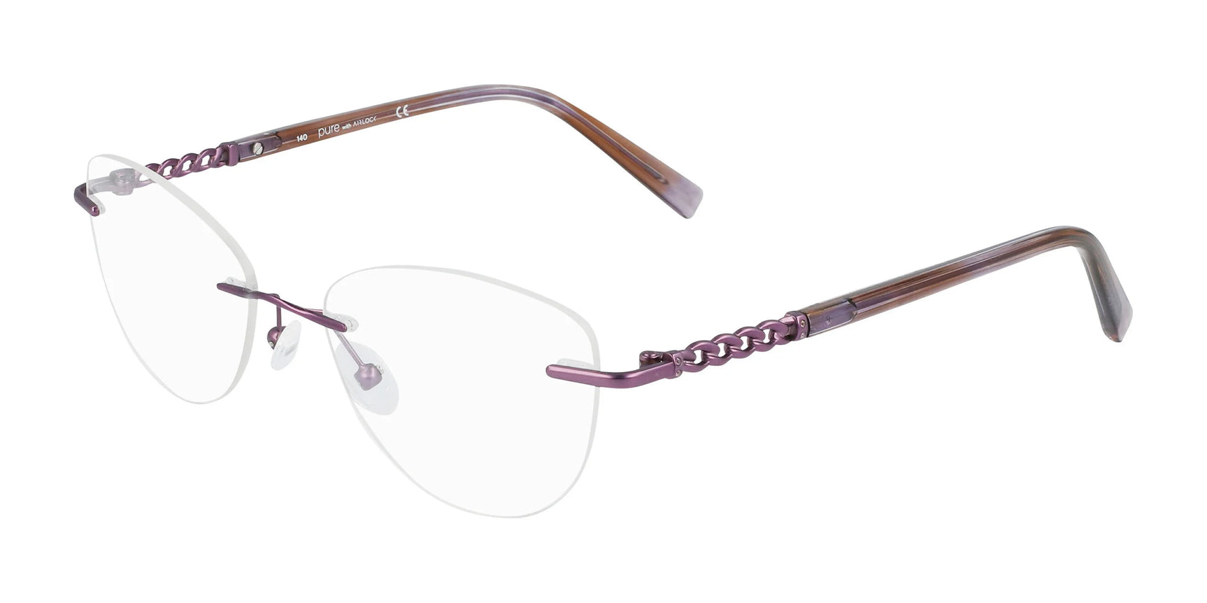 Pure AIRLOCK CHARMED Eyeglasses Semi Matte Lilac Pure AIRLOCK CHARMED Eyeglasses Semi Matte Lilac