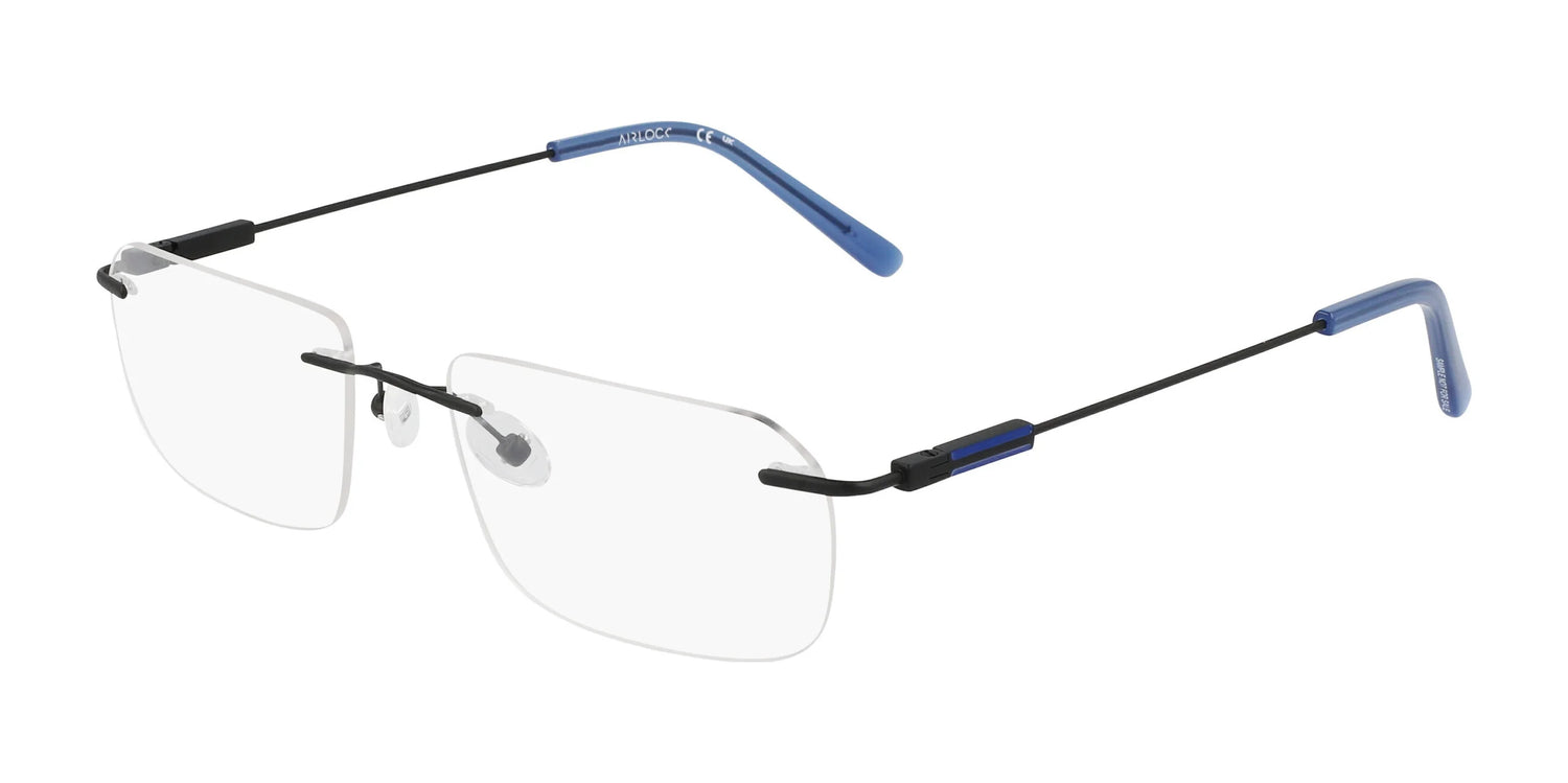 Pure AIRLOCK CROP Eyeglasses Satin Black Pure AIRLOCK CROP Eyeglasses Satin Black