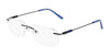 Pure AIRLOCK CROP Eyeglasses / Satin Black / Size 54