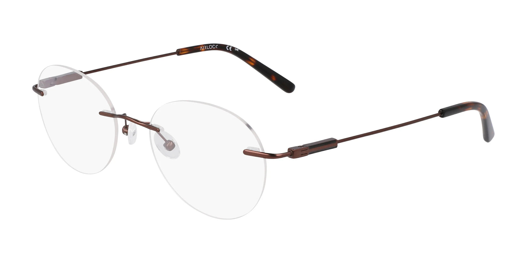 Pure AIRLOCK CROP Eyeglasses Satin Brown Pure AIRLOCK CROP Eyeglasses Satin Brown