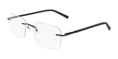 Pure AIRLOCK SLATE Eyeglasses / Satin Black / Size 54