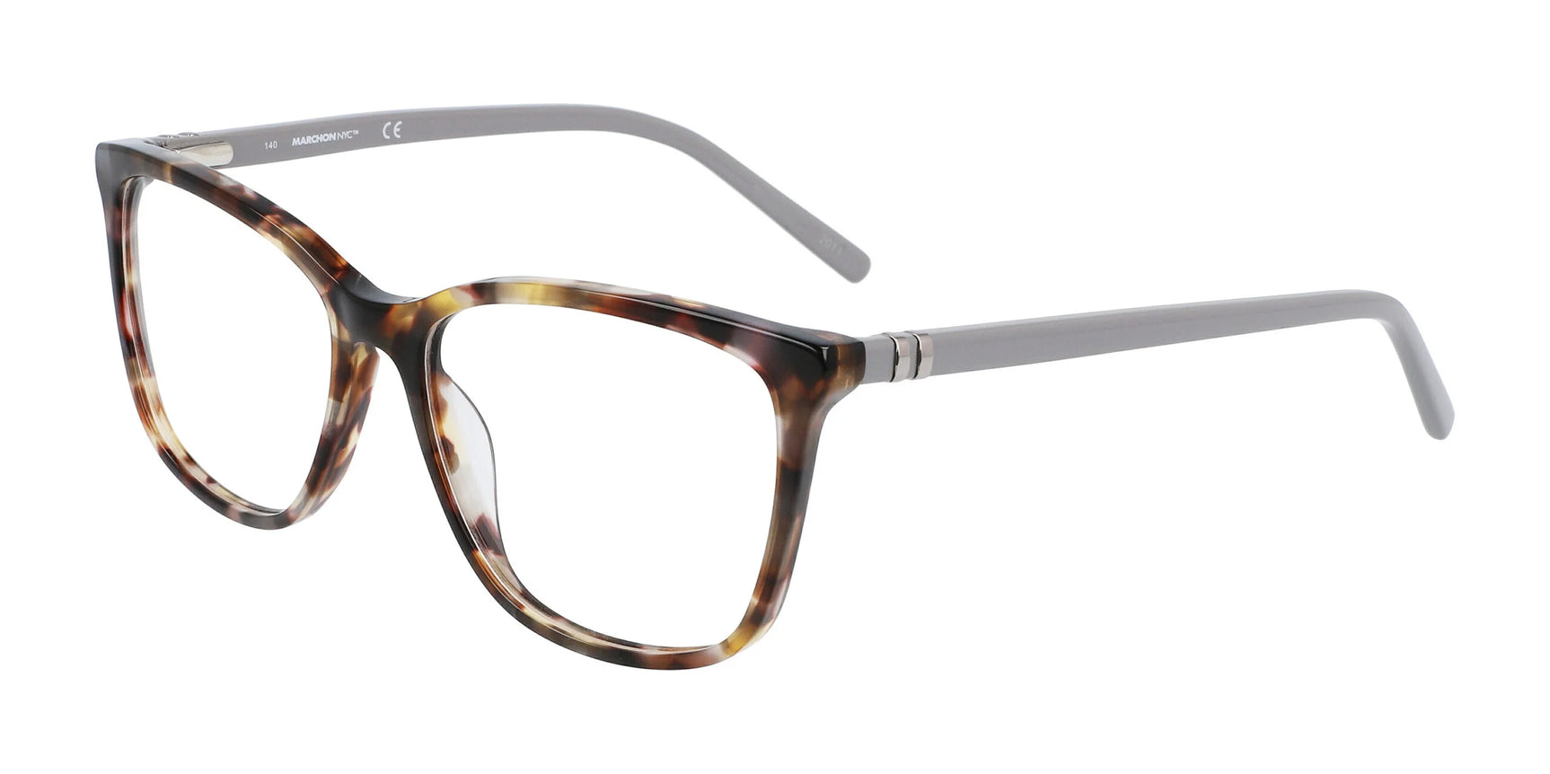 Marchon NYC 5015 Eyeglasses Tortoise With Grey Marchon NYC 5015 Eyeglasses Tortoise With Grey