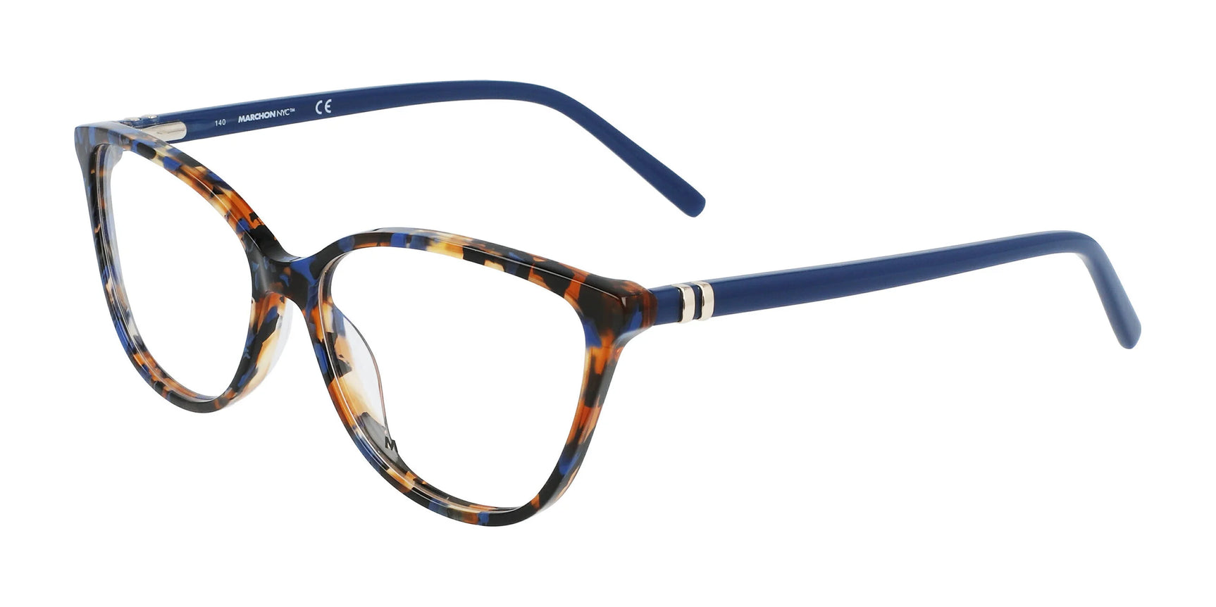 Marchon NYC 5014 Eyeglasses Tortoise With Blue Marchon NYC 5014 Eyeglasses Tortoise With Blue