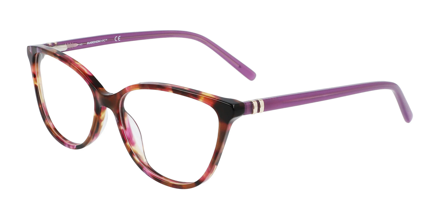Marchon NYC 5014 Eyeglasses Tortoise With Lavender Marchon NYC 5014 Eyeglasses Tortoise With Lavender