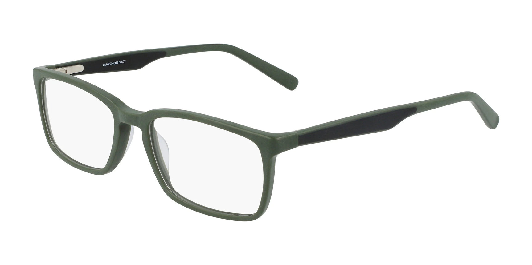 Marchon NYC MOORE Eyeglasses Matte Olive Marchon NYC MOORE Eyeglasses Matte Olive