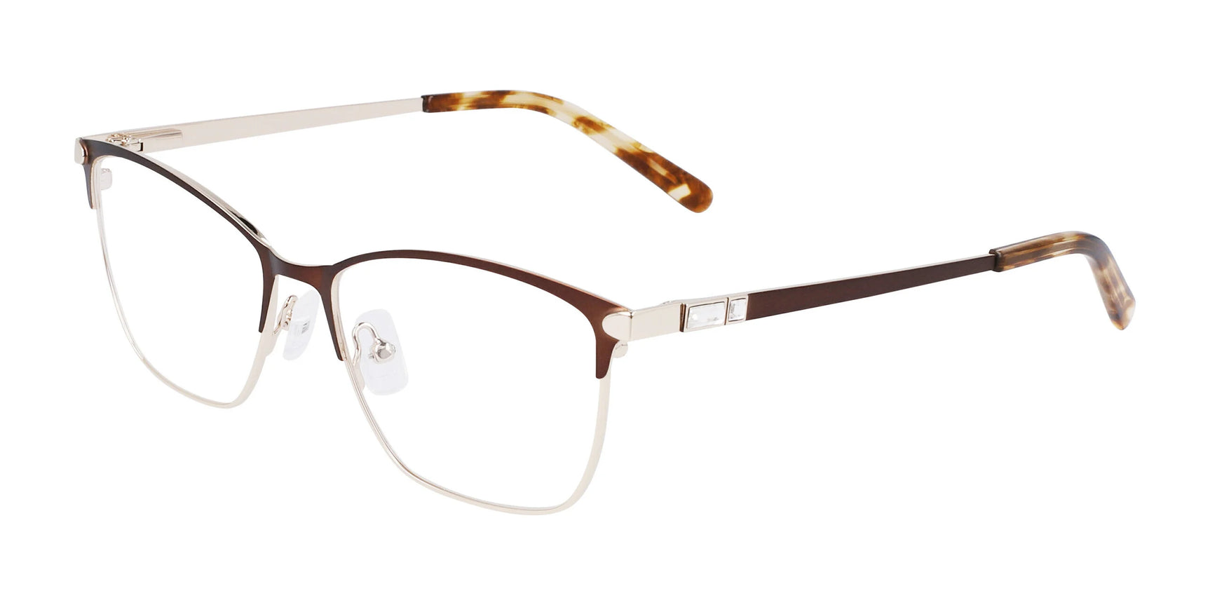 Marchon NYC 4019 Eyeglasses Brown / Gold Marchon NYC 4019 Eyeglasses Brown / Gold