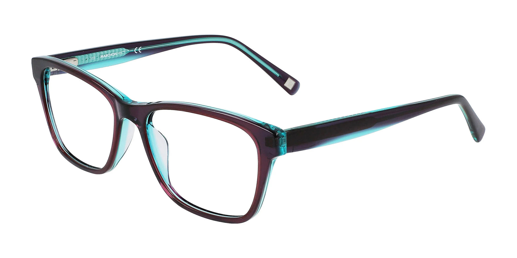 Marchon NYC BROOKFIELD 2 Eyeglasses Smokey Grape Marchon NYC BROOKFIELD 2 Eyeglasses Smokey Grape