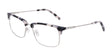Marchon NYC 2028 Eyeglasses Grey Tortoise / Matte Silver Marchon NYC 2028 Eyeglasses Grey Tortoise / Matte Silver