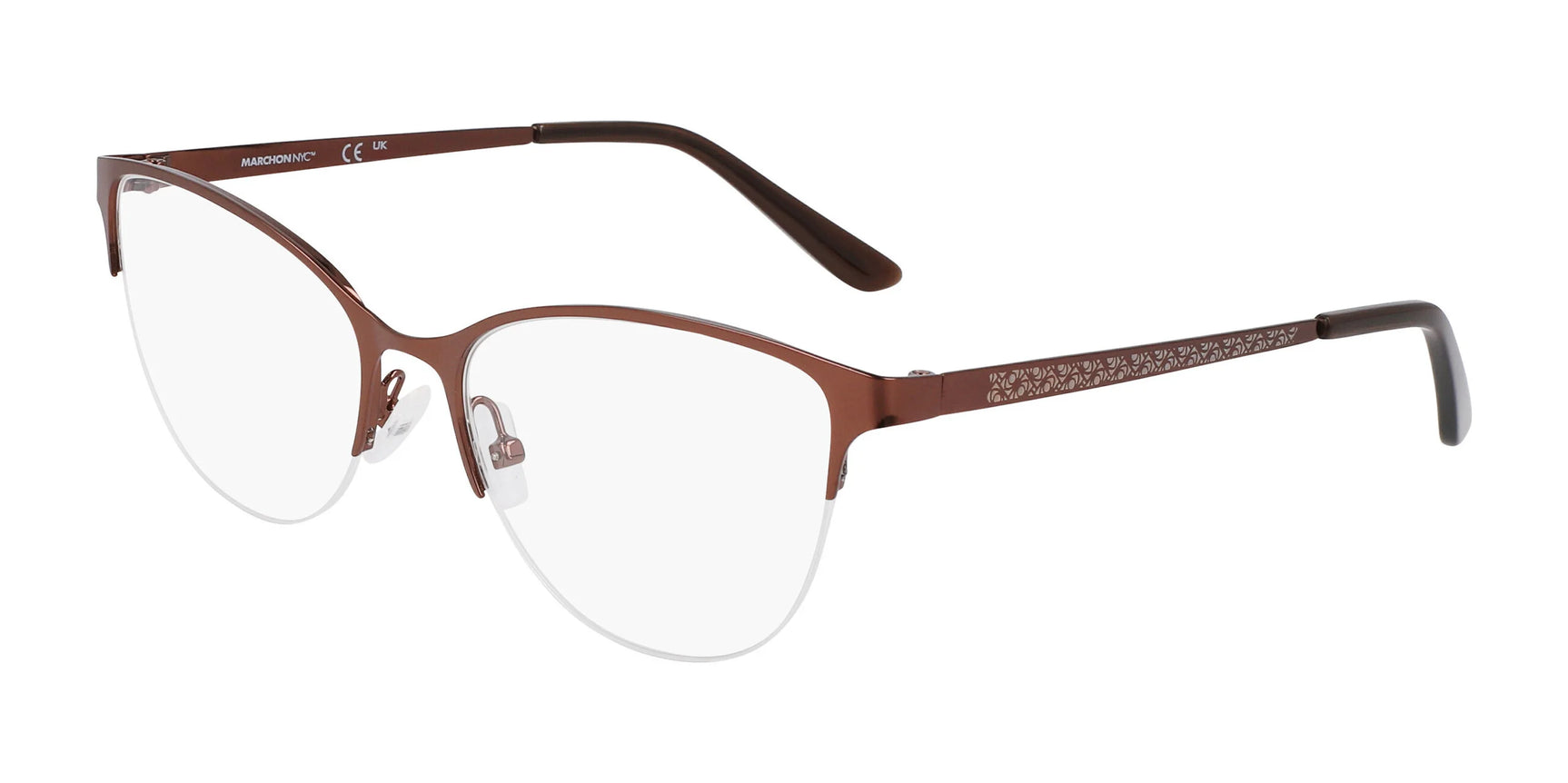 Marchon NYC 4022 Eyeglasses Shiny Brown Marchon NYC 4022 Eyeglasses Shiny Brown