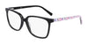 Marchon NYC 5022 Eyeglasses | Size 53 / Black/Lilac Mosaic