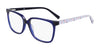 Marchon NYC 5022 Eyeglasses | Size 53 / Crystal Blue/Blue Mosiac