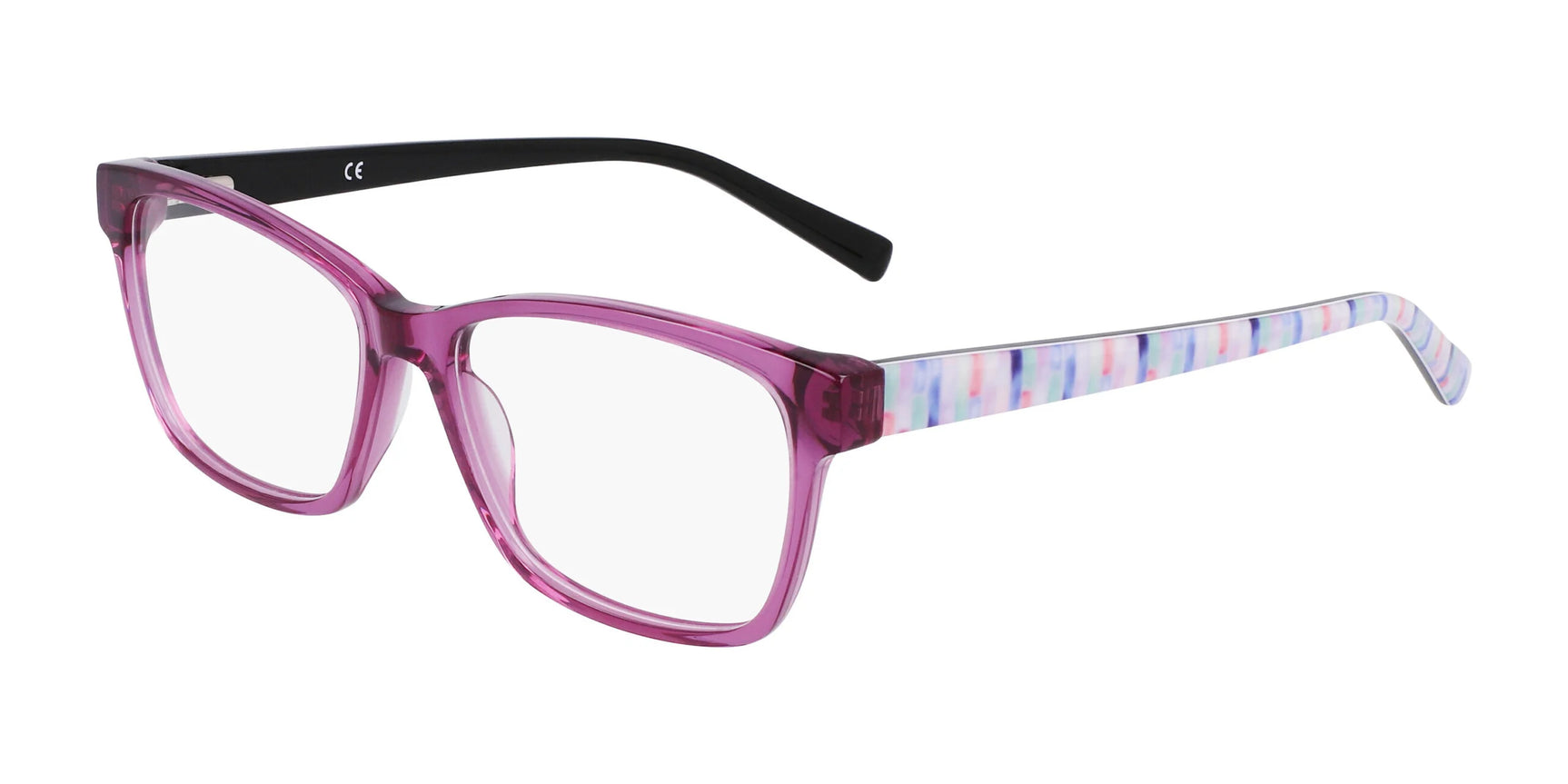 Marchon NYC 5023 Eyeglasses Crystal Purple / Lilac Mosiac Marchon NYC 5023 Eyeglasses Crystal Purple / Lilac Mosiac