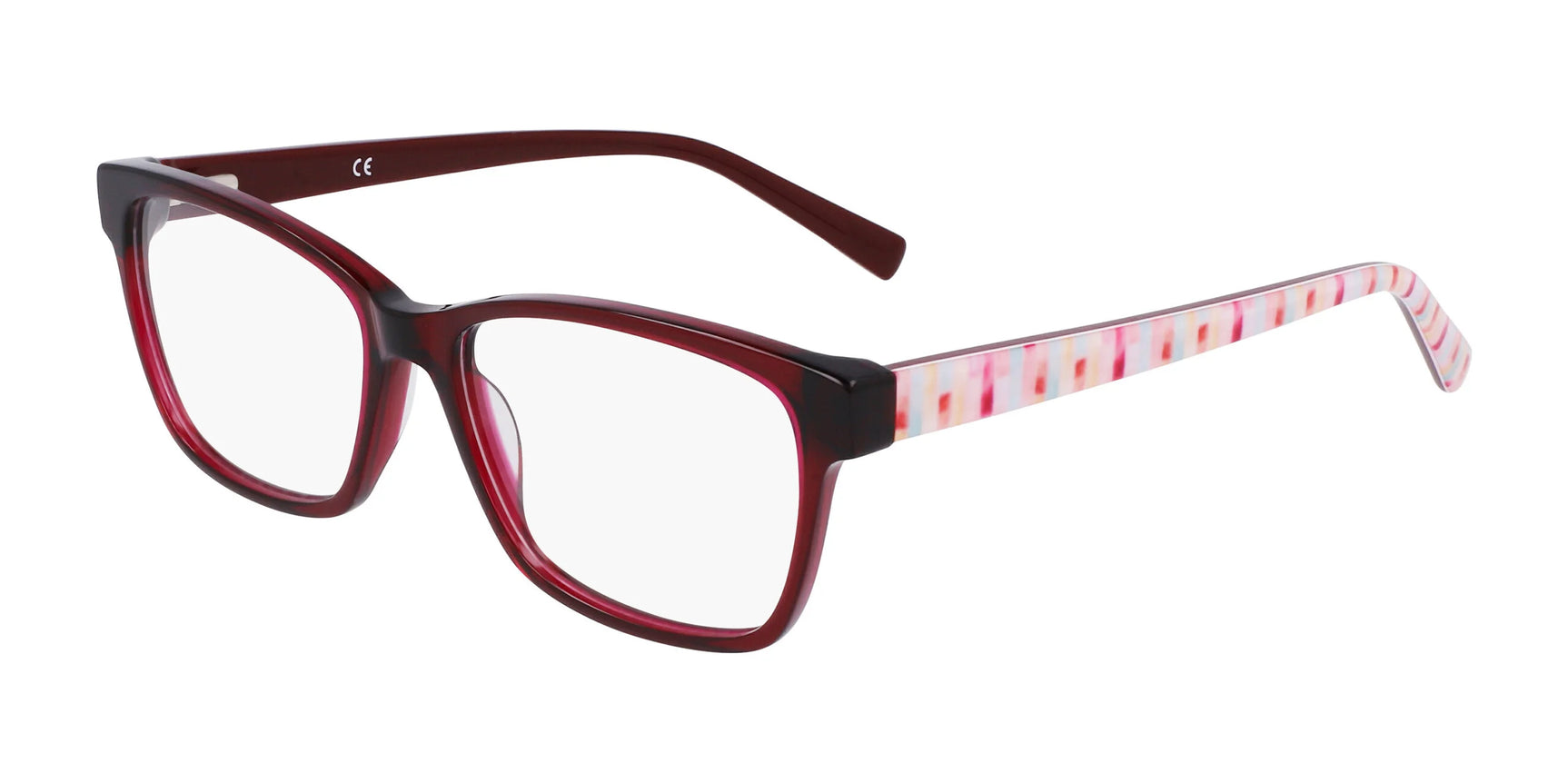 Marchon NYC 5023 Eyeglasses Crystal Red / Pink Mosiac Marchon NYC 5023 Eyeglasses Crystal Red / Pink Mosiac